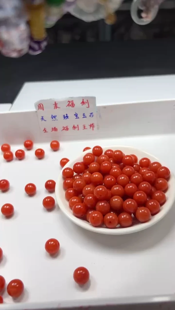 南红玛瑙未镶嵌颈饰w2258满肉南红12mm*15颗