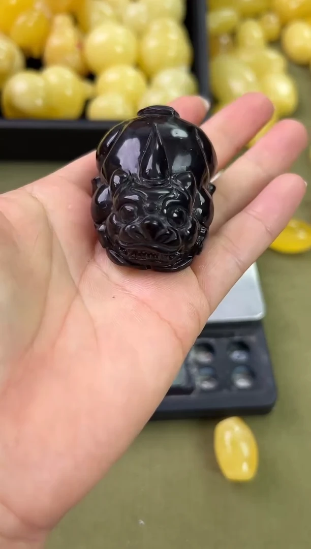 裸石琥珀未镶嵌琥珀蜜蜡吊坠