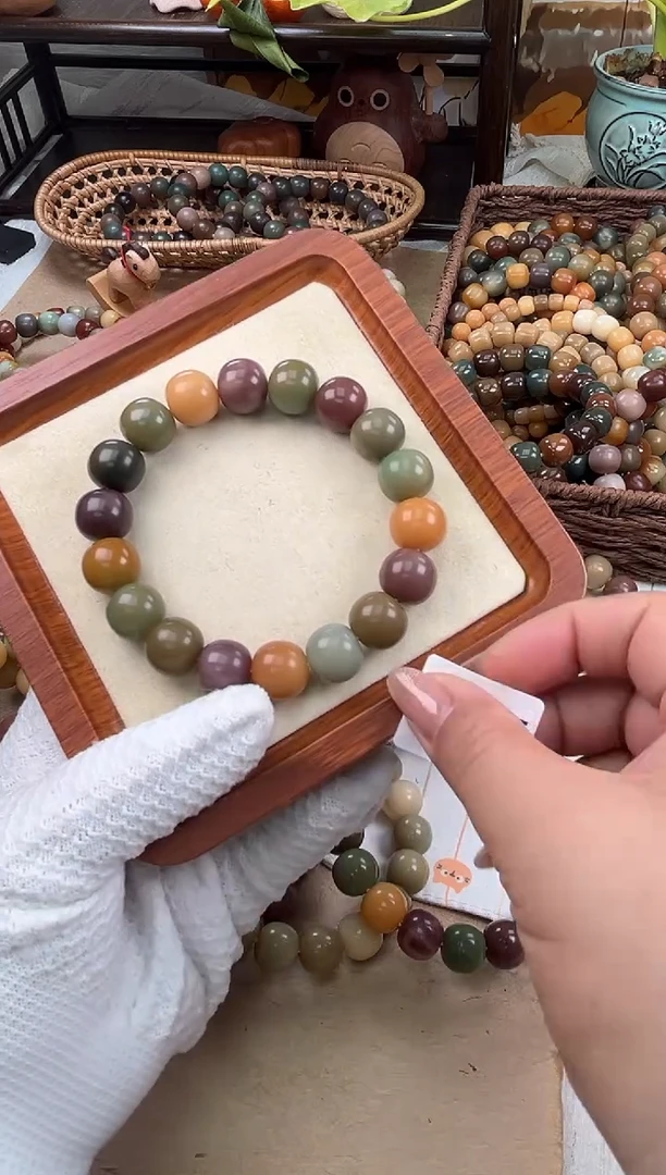 手串菩提根/象牙果a705 卡15 干磨玫瑰微瑕