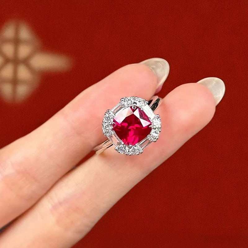 阿鲁沙-典藏轻奢培 育红宝石-精工合金戒指874