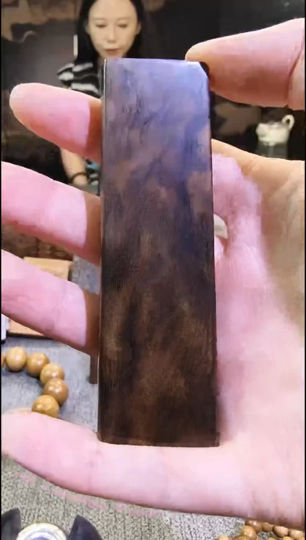 金丝楠无事牌手把件