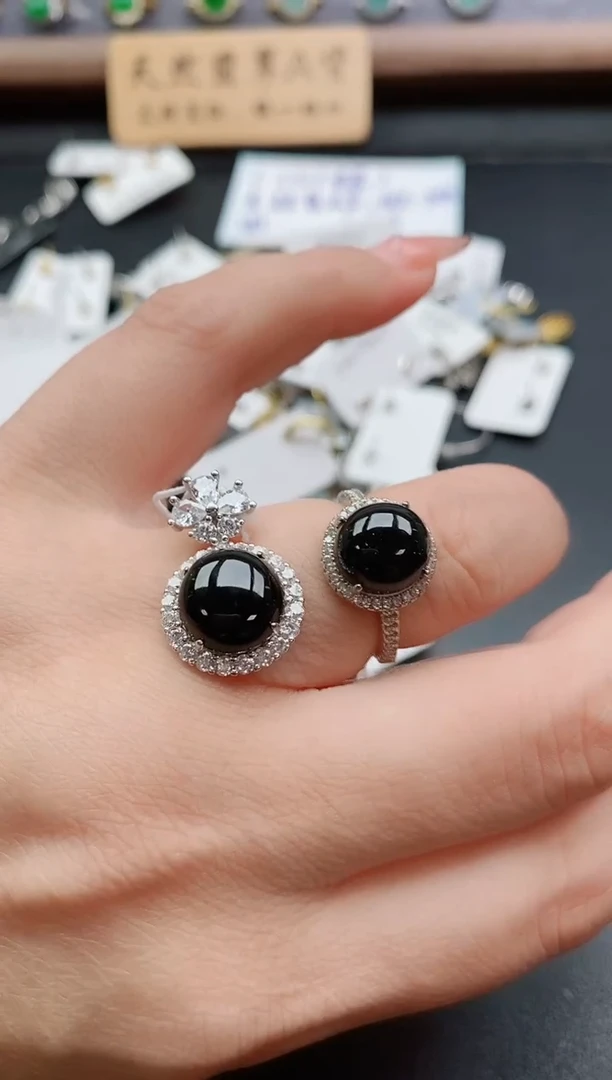 吊坠(赠链)银S925镶嵌翡翠1