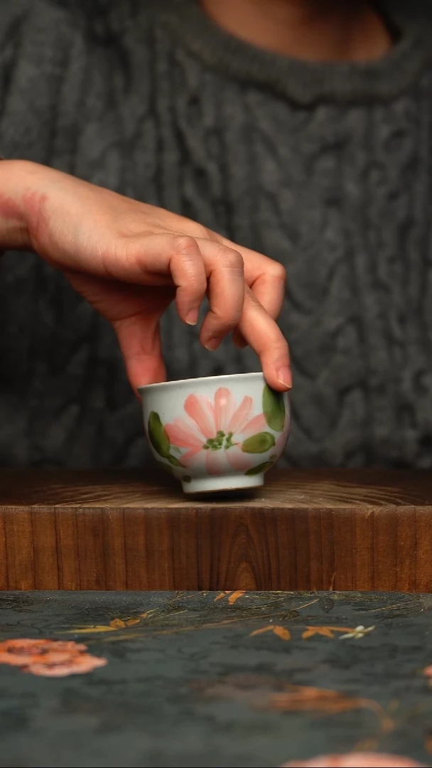 瓷片釉下彩手工手绘同款陶器