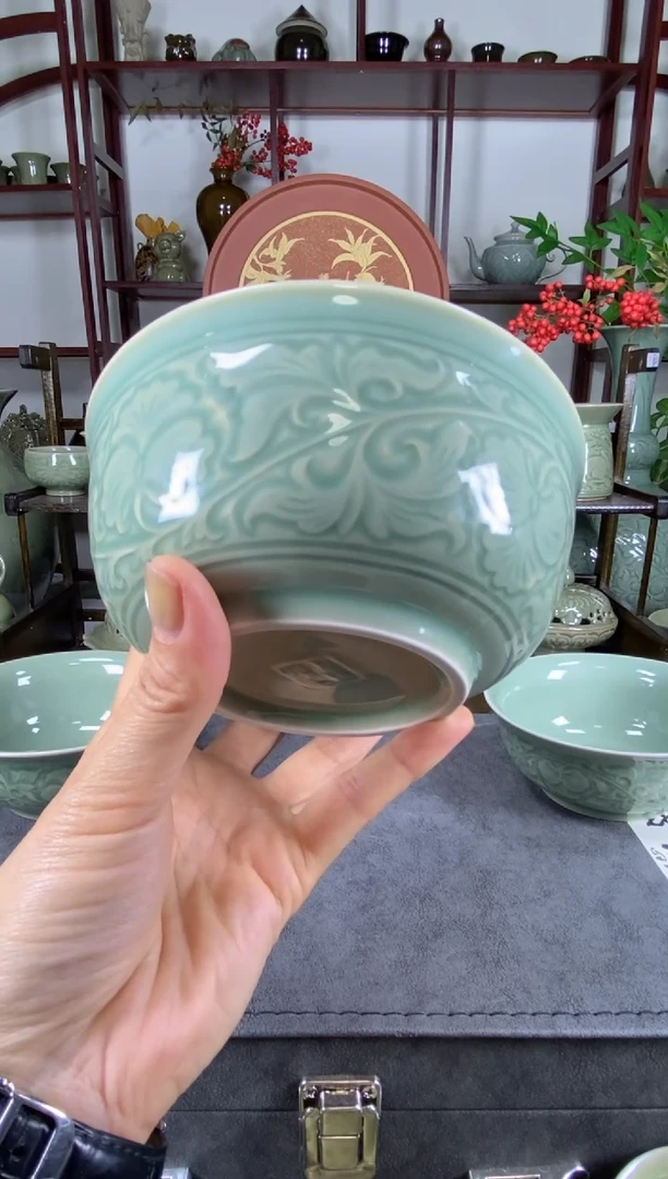 二级瑕疵 5.5英寸宫廷牡丹碗【2只】14cm