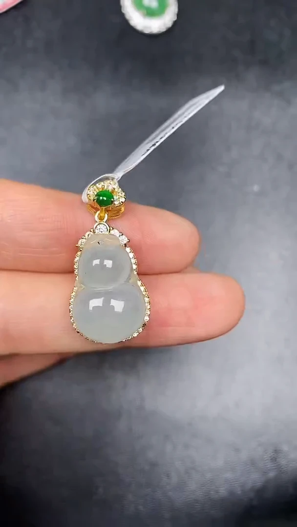 银S925镶嵌戒指翡翠9000