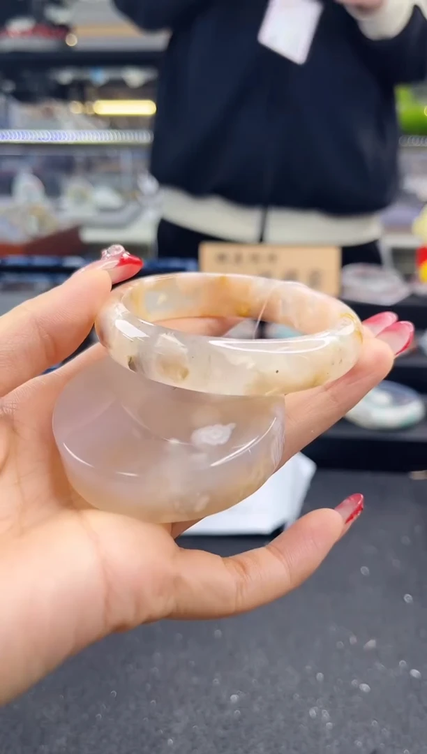 未镶嵌手镯石英质玉56圈口（赠品镯心）1541548