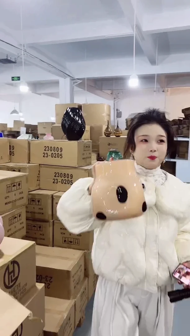 【闪购商品】玻璃私花主义花瓶厂-微瑕--FSIJ