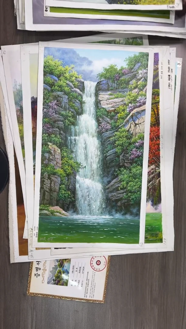油画【158号】约50*70cm丨朝鲜原创纯手绘孤品油画丨顺丰包邮