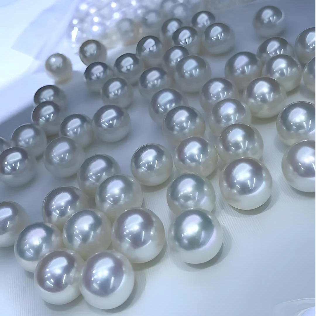 【裸珠定制】天然海水珍珠澳白裸珠直播间选珠