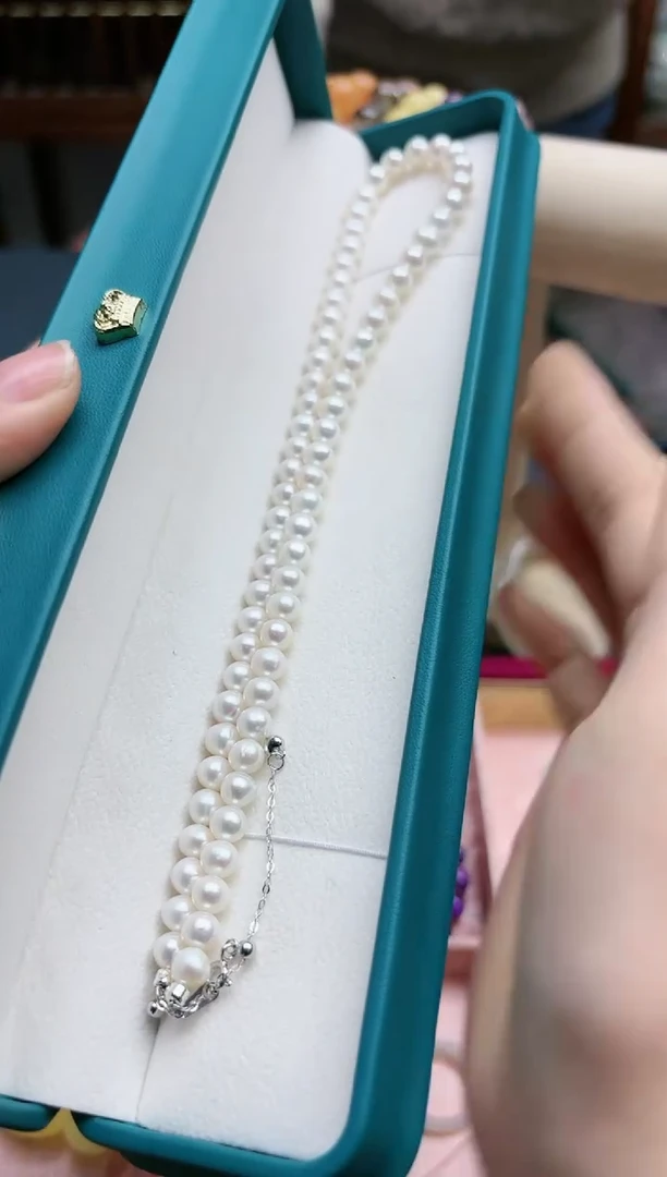 【闪购商品】淡水珍珠项链未镶嵌珍珠6+mm项链*1 ZD