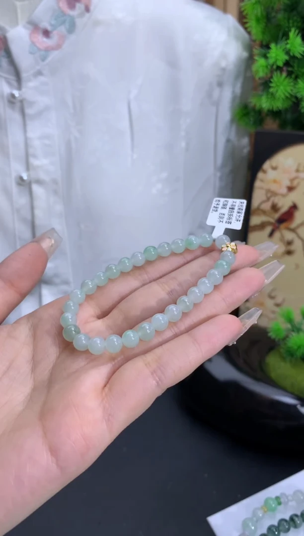 【闪购商品】翡翠手链未镶嵌卡6.2mm