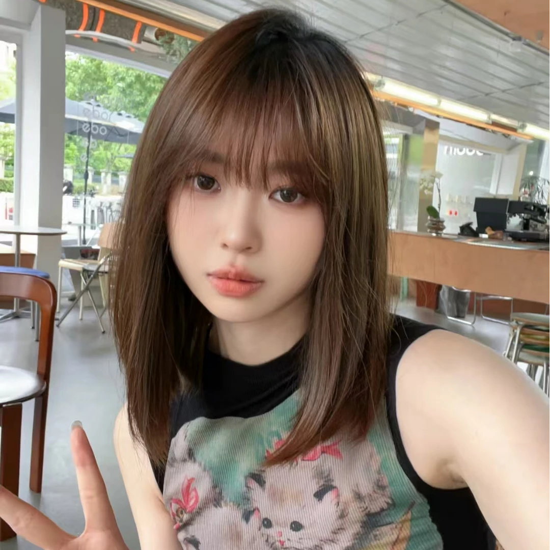 【升级皮膜款】36cm一刀切锁骨7A全真发超大头皮随意分前额隐形逼真