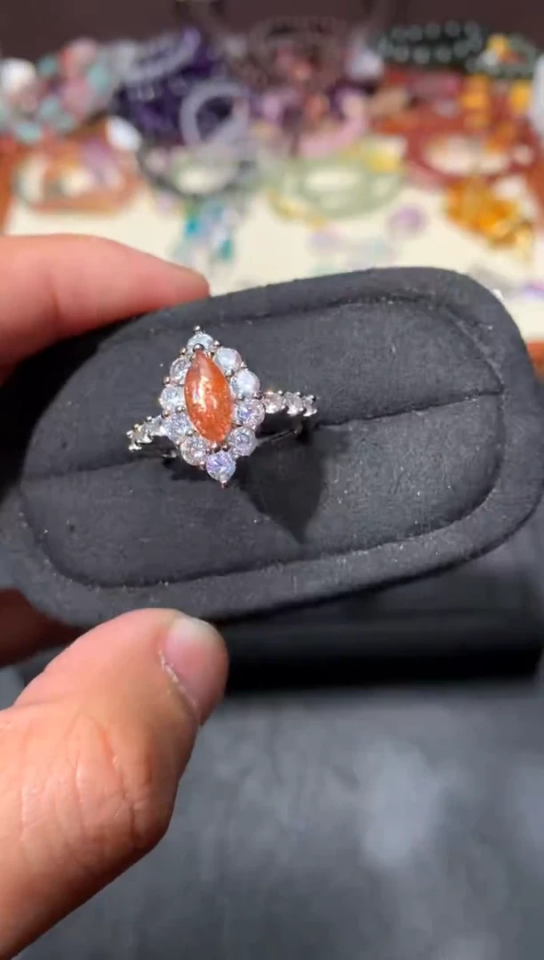 未镶嵌戒指日光石K90【多样性发其一】