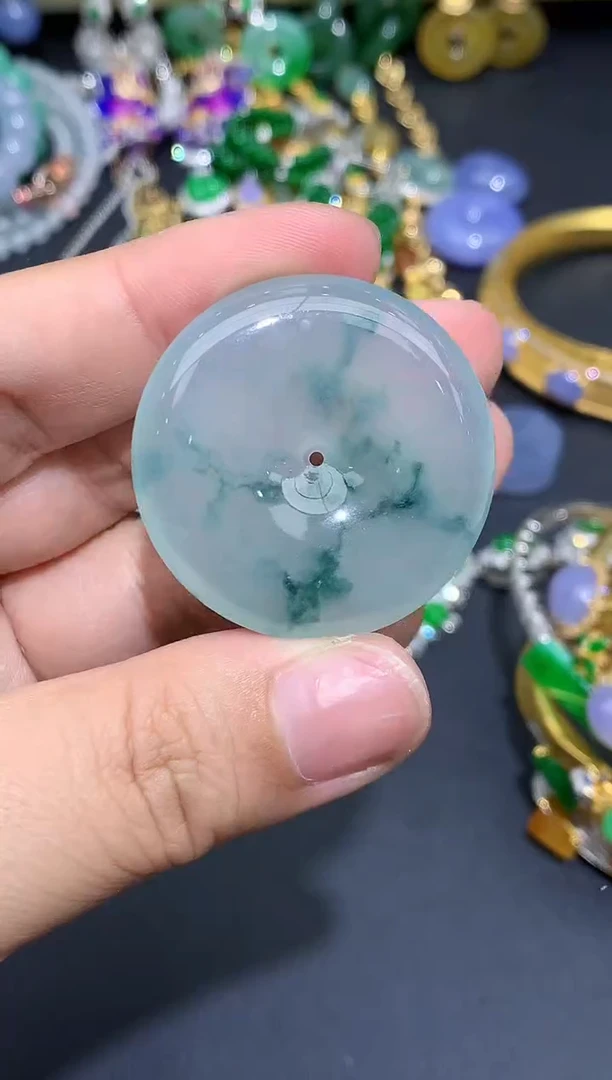 翡翠未镶嵌颈饰867-春日珠宝