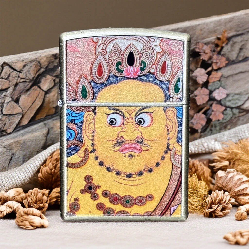 ZORRO佐罗ZK-CY-8033青铜黄财神防风煤油打火机 222(不带油)