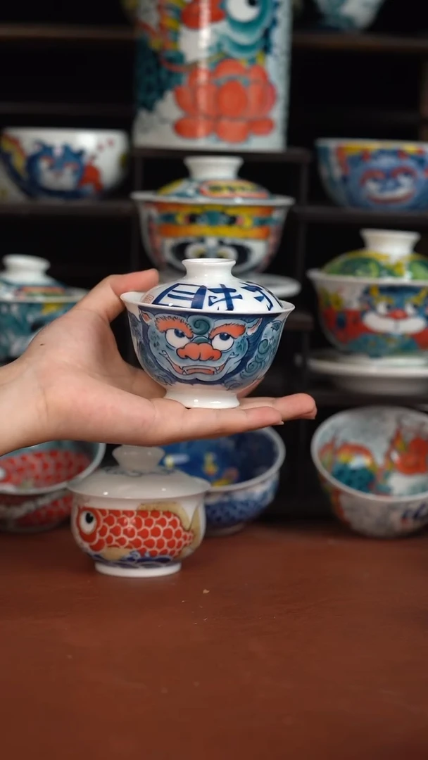 昨明貔貅盖碗（清仓福利）