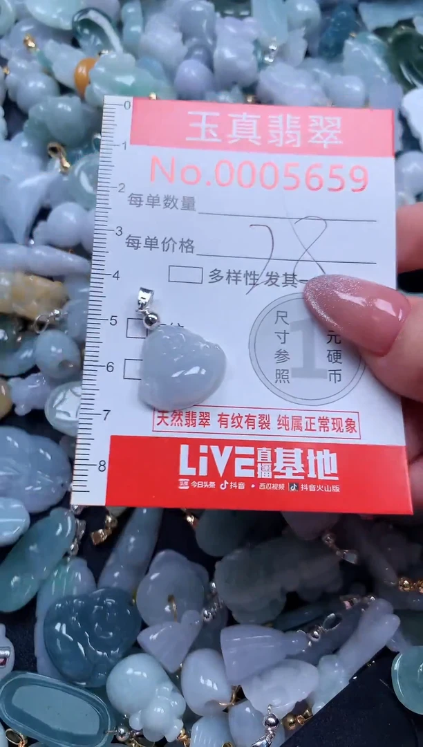 翡翠未镶嵌吊坠(不含链)5659