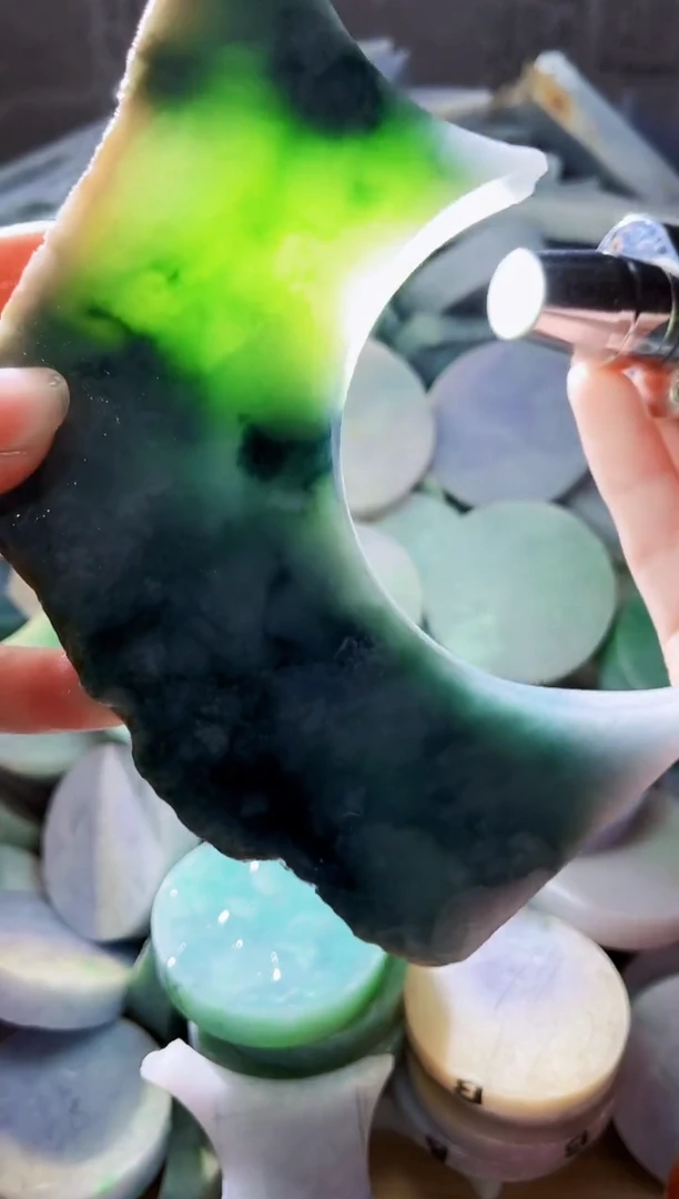 裸石翡翠天然翡翠A货677