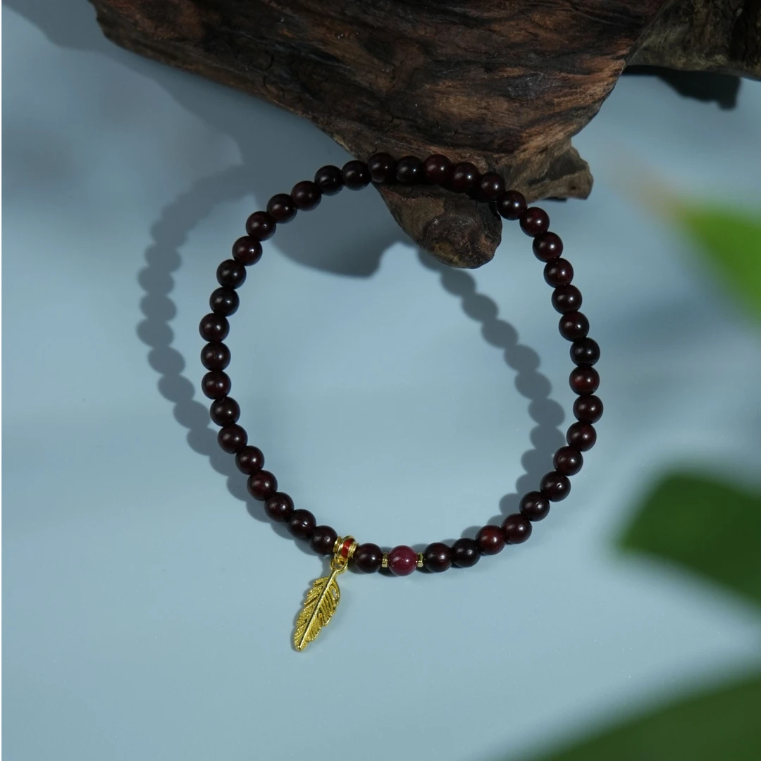 【香木缘】原创设计款小叶紫檀单圈手串直播间专享