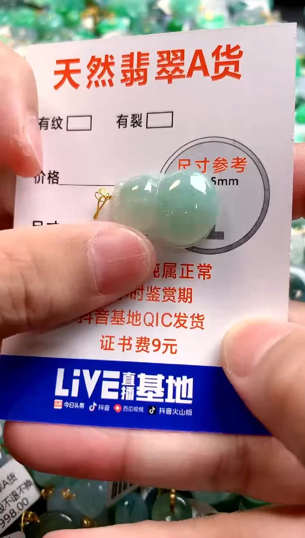 颈饰18K金镶嵌翡翠13003828