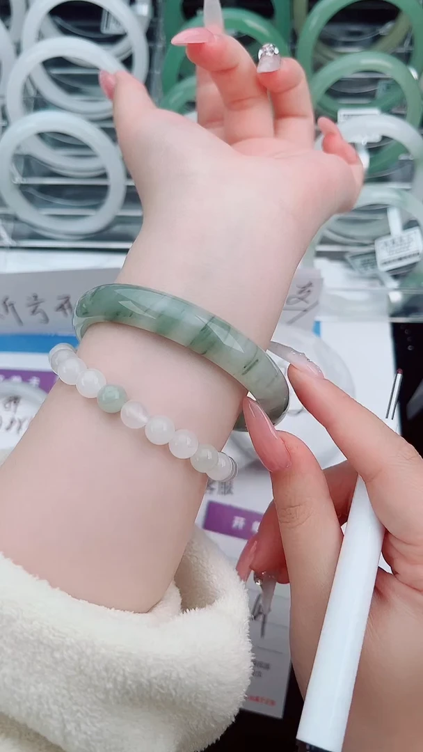 合金手镯石英质玉55-63/64