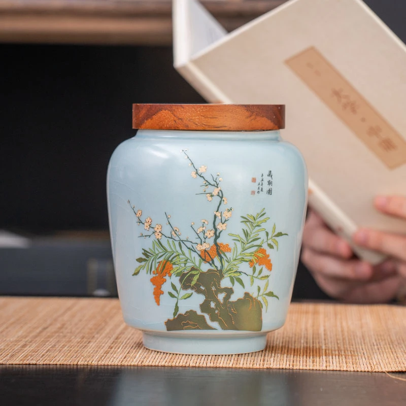 G1083-岁朝图茶叶罐WC