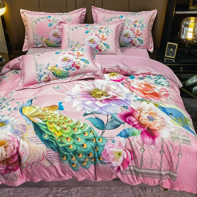 320S柔赛丝高精密数码印花被套单件