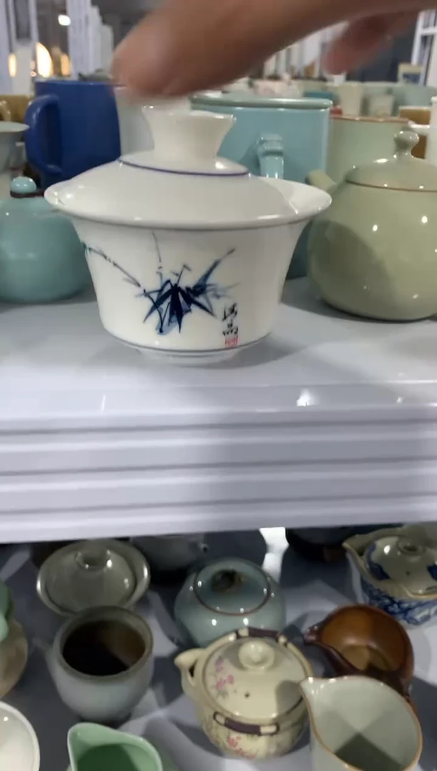 茶壶、盖碗、主人杯、客杯（轻轻微瑕介意勿拍）