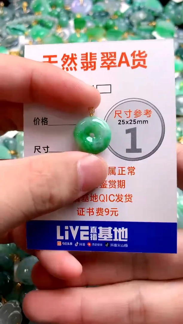 颈饰18K金镶嵌翡翠25101179