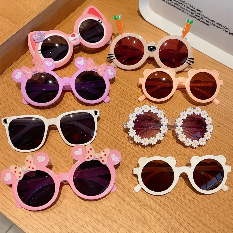 宝宝夏季眼镜个性墨镜时尚可爱卡通太阳镜男童女孩宝宝防晒遮阳镜