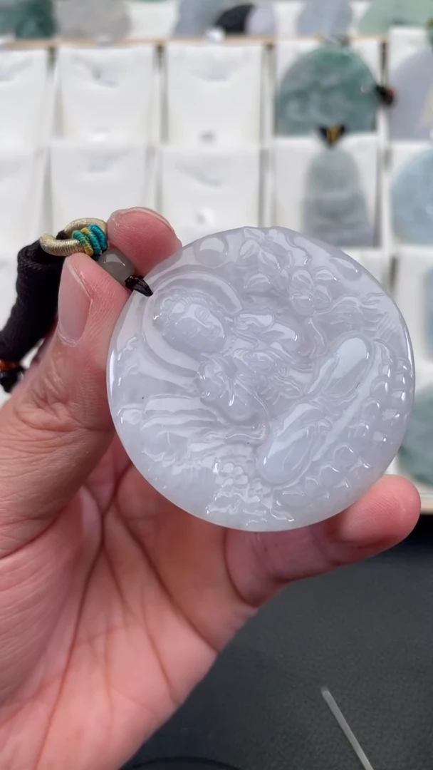 颈饰未镶嵌翡翠天然缅甸翡翠A货371