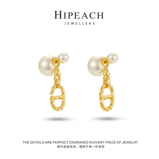 镀K金 ♠天天♠猪鼻麻花耳环HTJF0098