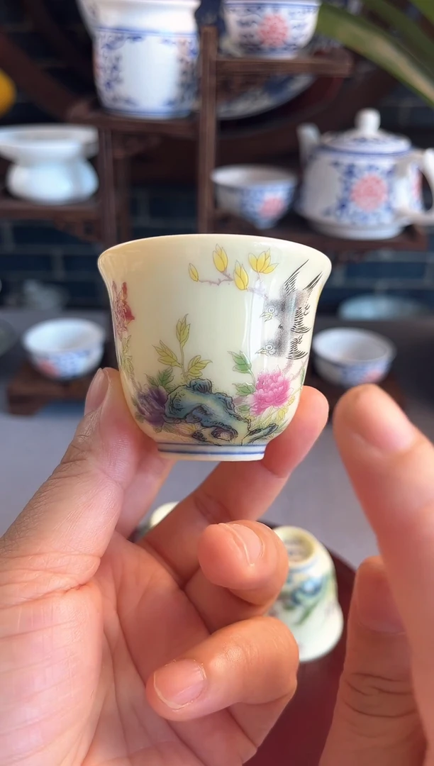 杯子景德镇陶瓷艺术品春