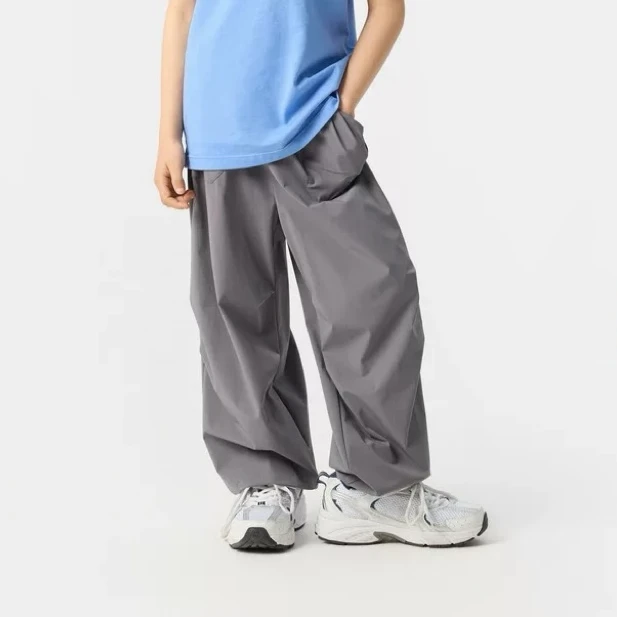 【吸湿速干】清爽透气GAP夏季2025新款儿童装长裤767331