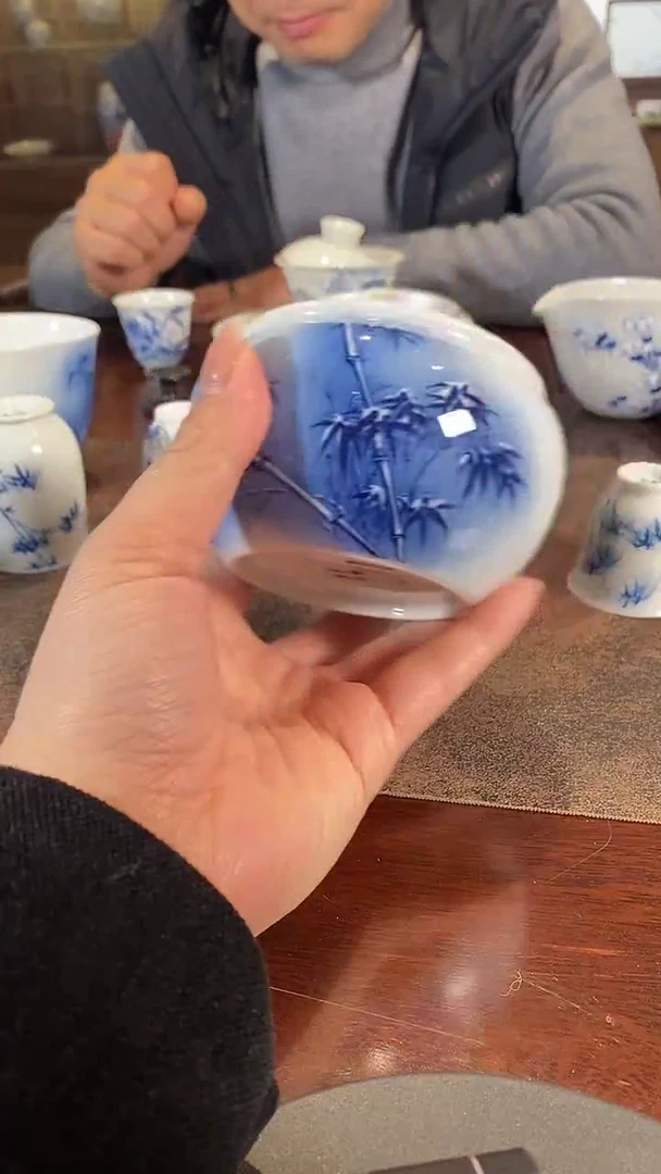 华山拙隐雪竹茶洗