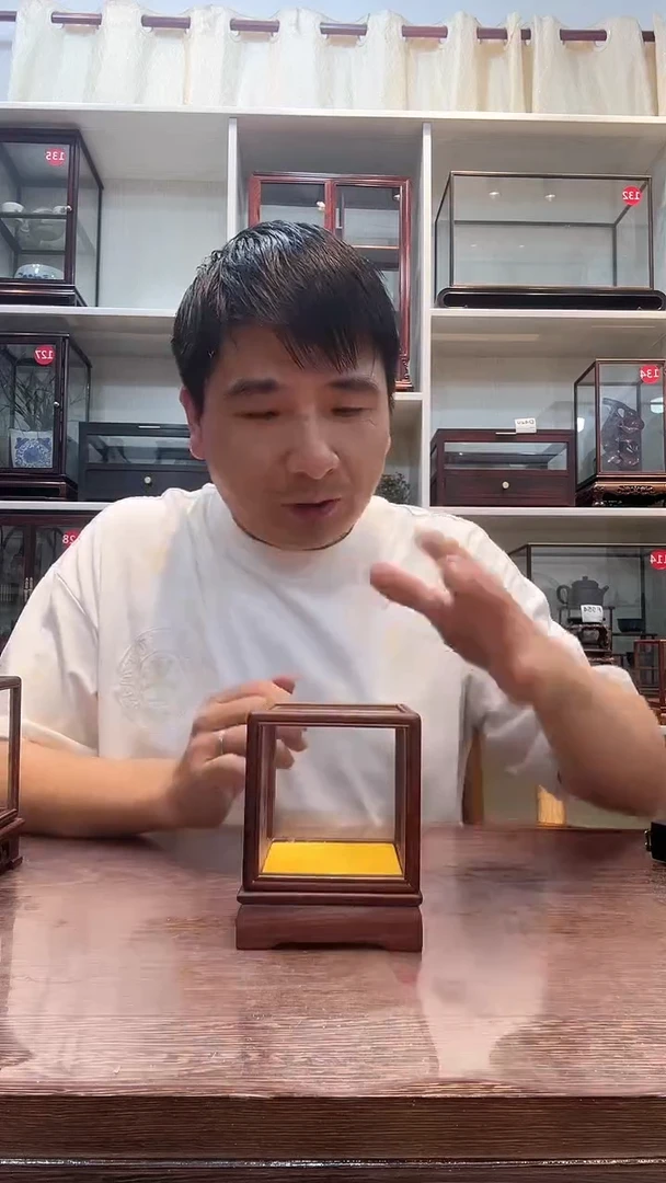 红酸枝木类玻璃罩062