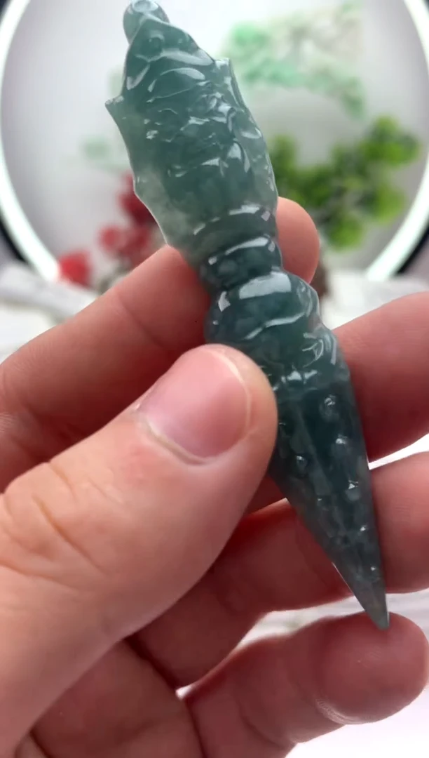 【闪购商品】翡翠颈饰未镶嵌降魔杵【品质一般介意慎拍】