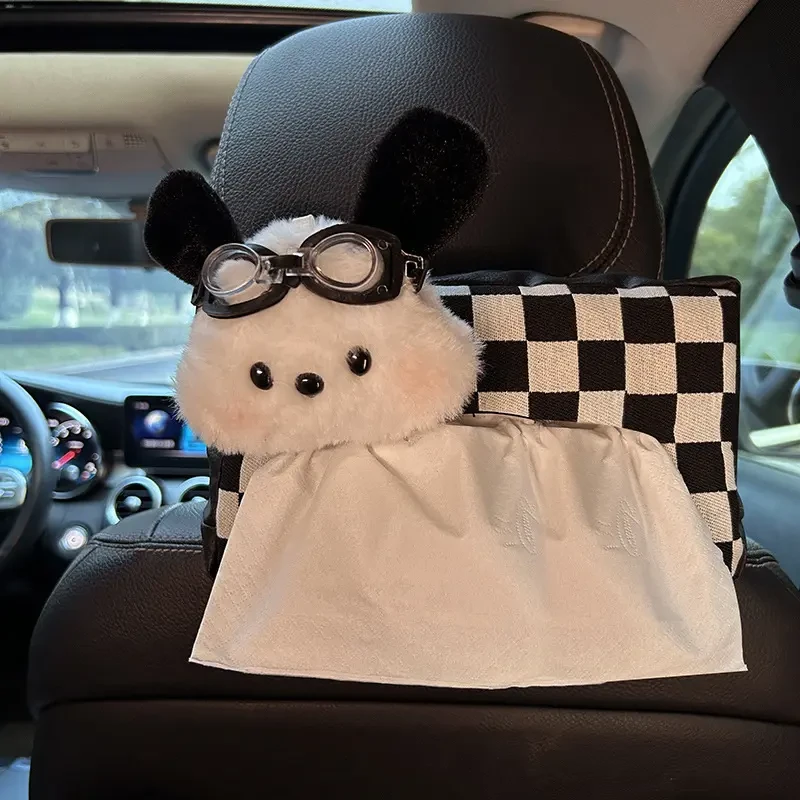 车载纸巾盒汽车抽纸盒车用纸袋车内挂袋创意可爱装饰品挂式D85