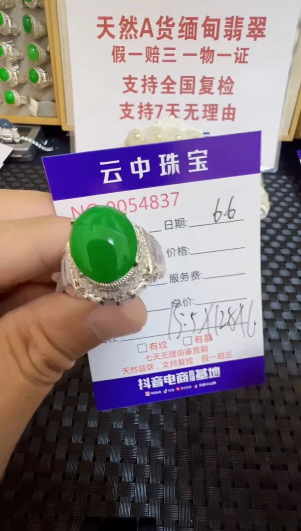 翡翠戒指未镶嵌/48370000