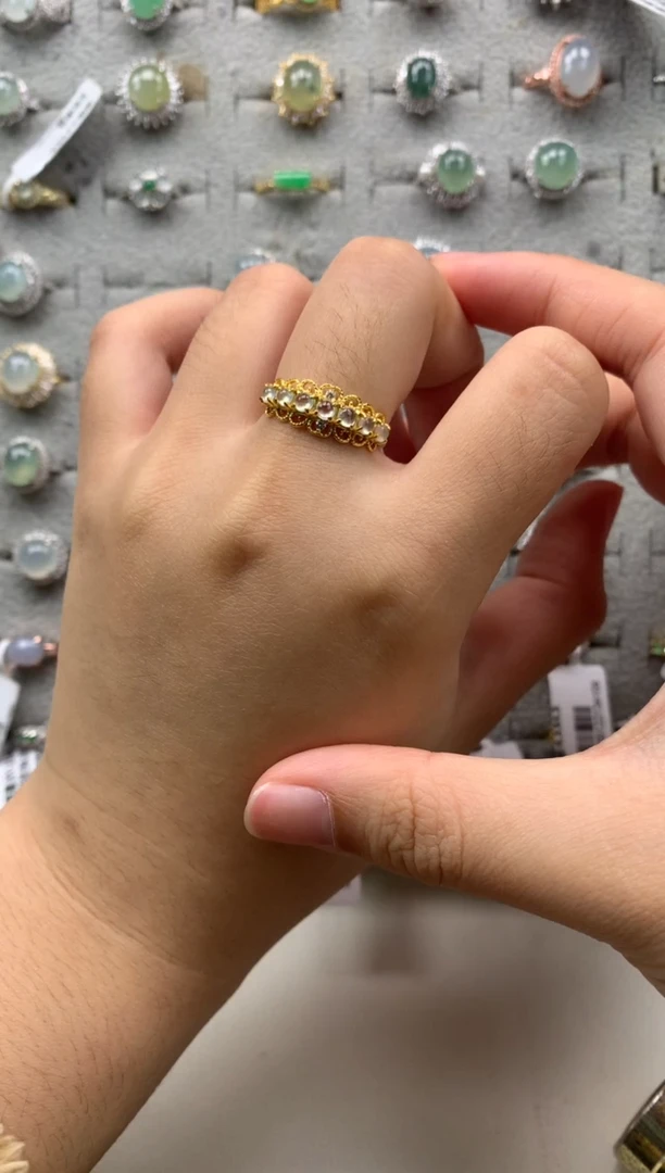 银S925镶嵌戒指翡翠15