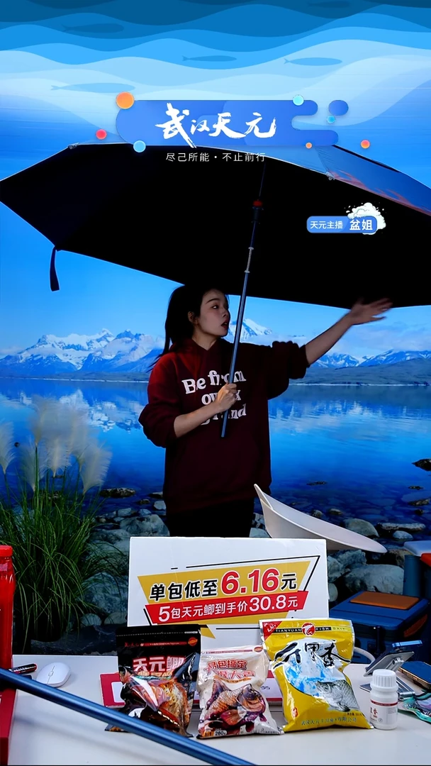 何*【闪购】天元休闲伞PRO蓝色2.2米