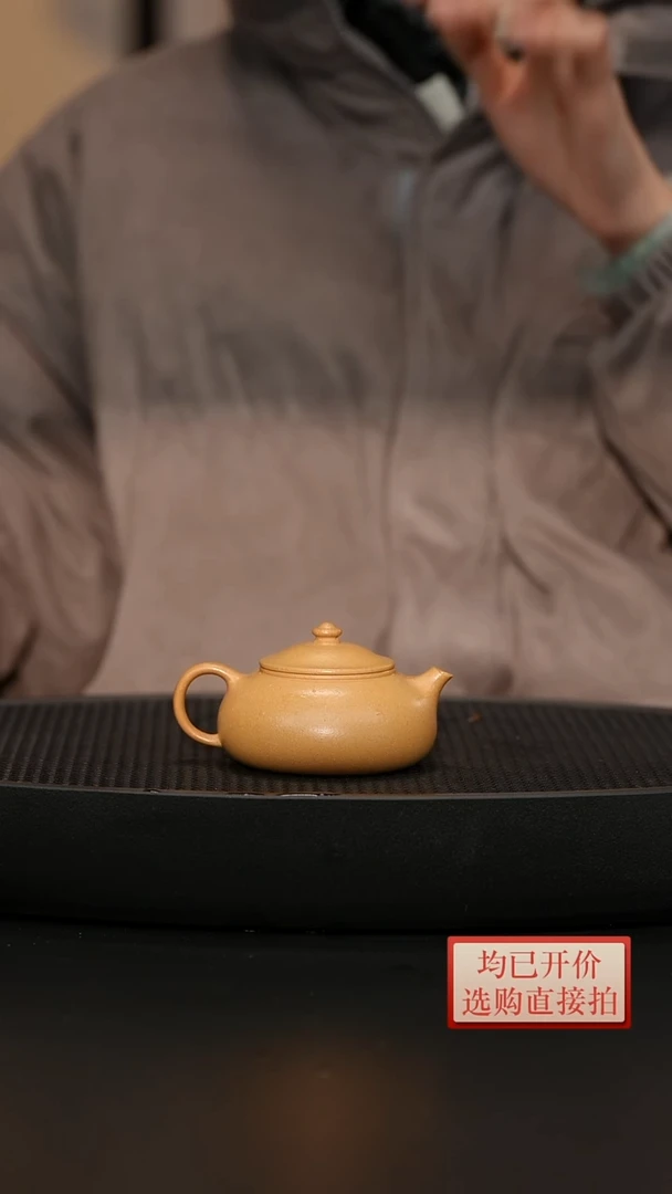 【闪购商品】老林紫砂黄金段云溪刻绘版 140cc