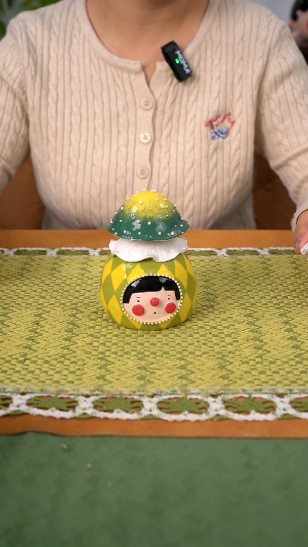 【闪购商品】.喜上陶社蘑菇摆件