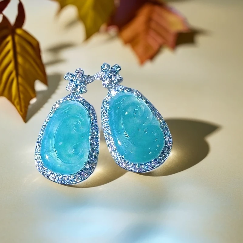 （库存处理）--高定珠宝翡翠如意吊坠合金多样性只发一件 XYL011