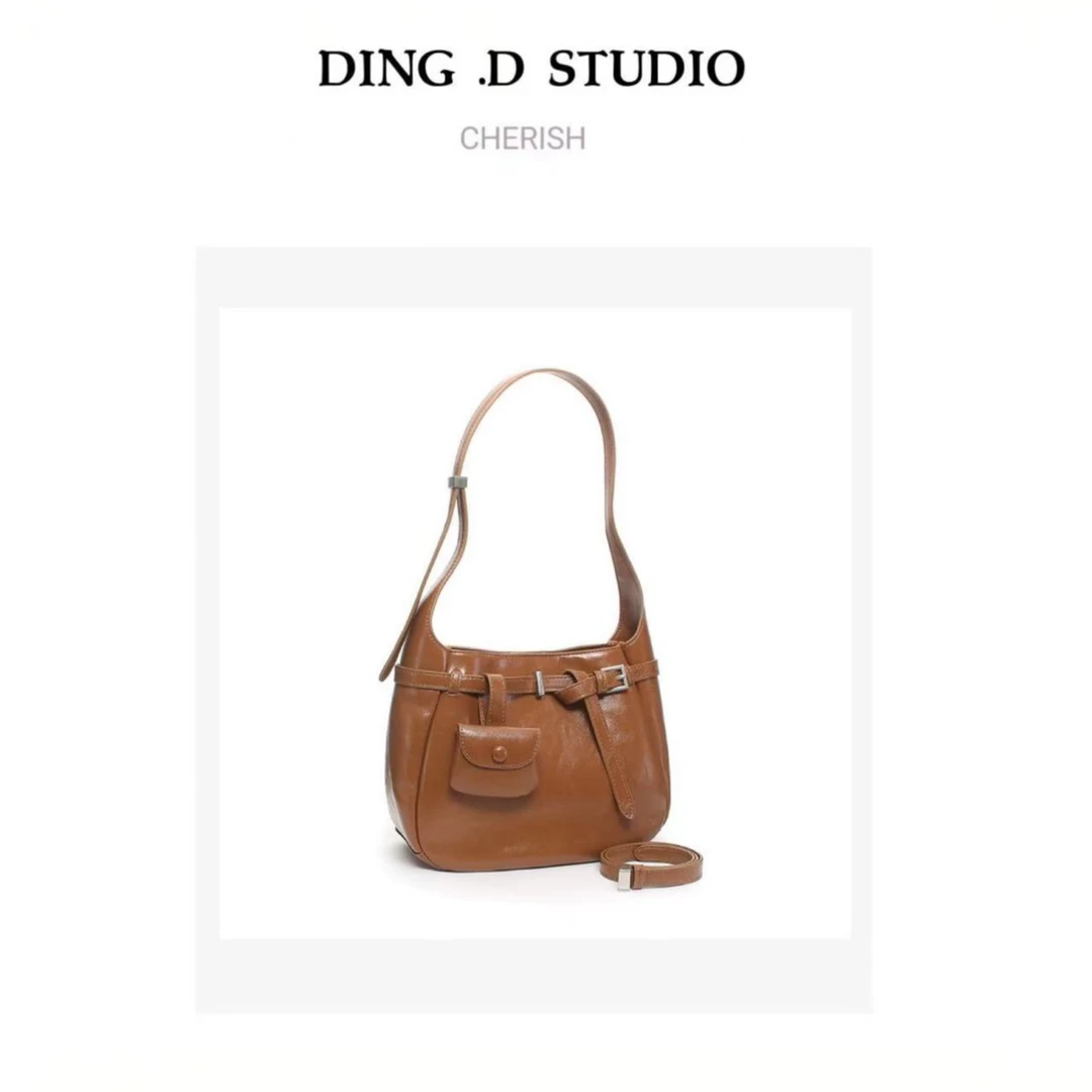 【琵琶】DING.D新品百搭简约单肩休闲时尚气质ins女包24648