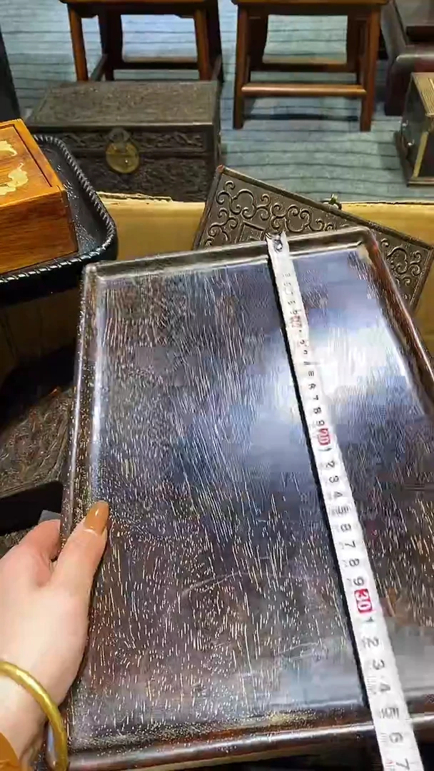 木紫檀雕刻一物一拍