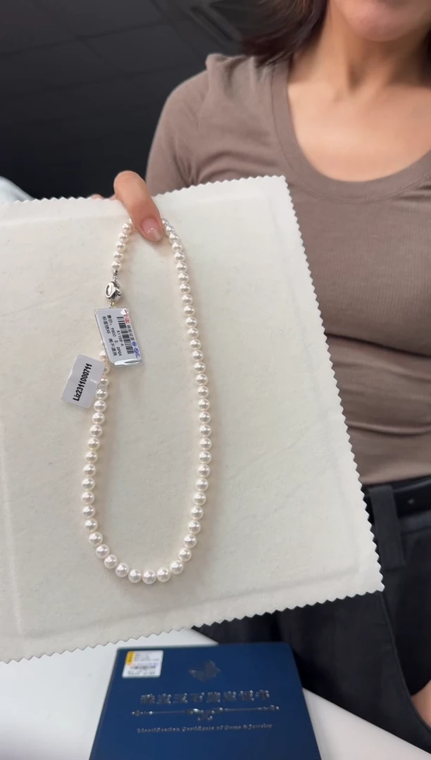 项链未镶嵌海水珍珠海水akoya珍珠项链