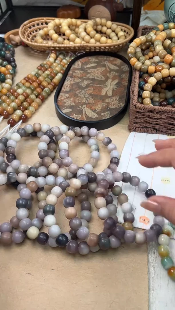 手串菩提根/象牙果a102 卡14 干磨孔一般朱迪