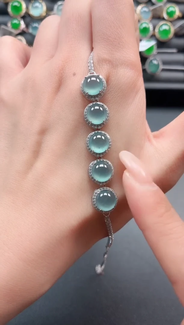 银S925镶嵌戒指翡翠11111111