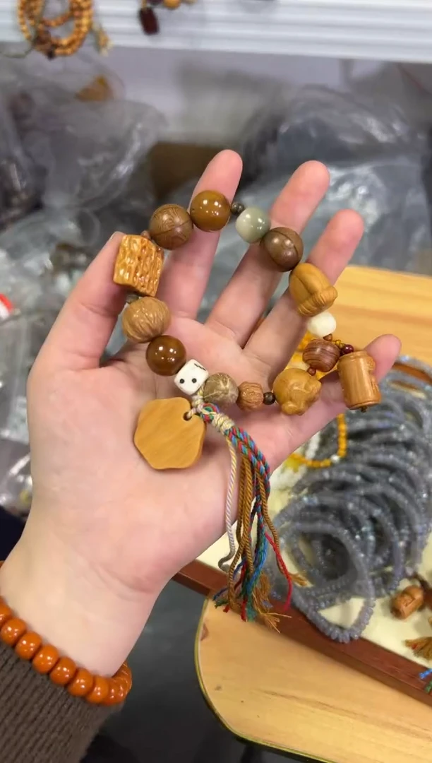 【闪购商品】檀香木手串/手链檀香木多宝设计款手链[0407]